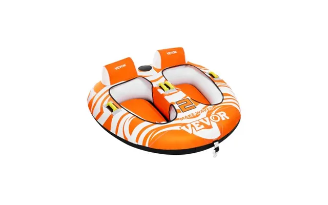 Vevor Towable Tubes For Boating 2 Person, Inflatable Boat Tubes And Towables With 2 Cockpits, 340lbs Water Sport Tubes F