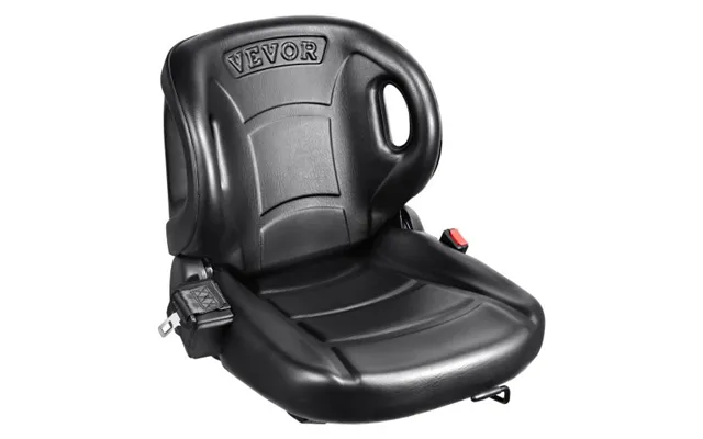 Vevor Universal Forklift Seat,tractor Seat With Adjustable Angle Back - Micro Switch And Seatbelt,wrap-around Forklift S product image