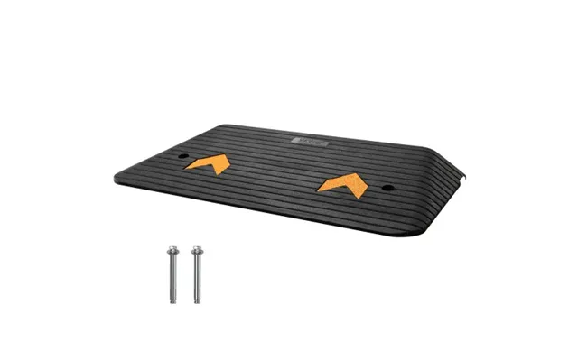 Vevor Upgraded Rubber Threshold Ramp - 7.6 Cm Rise Door Ramp With 1 Channel