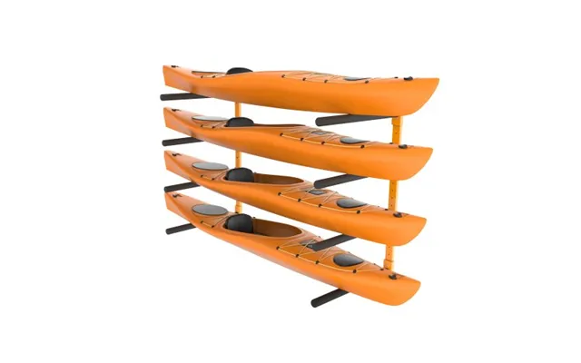 Vevor Wall Kayak Storage Rack - 4-capacity Wall Mounted Kayak Holders For Kayak Canoe Paddle Board