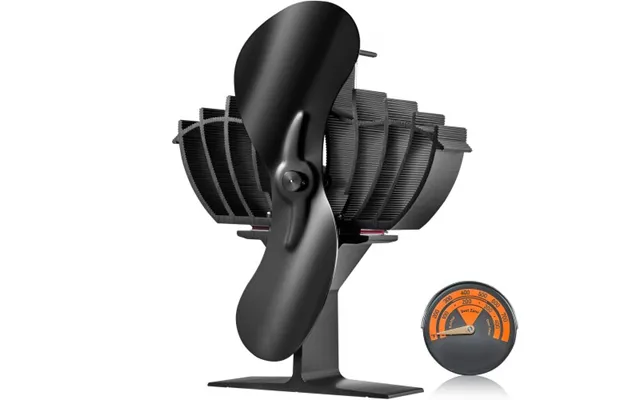 Vevor Wood Stove Fan Heat Powered - Quiet Fireplace Fans For Wood Log Burner Heater product image