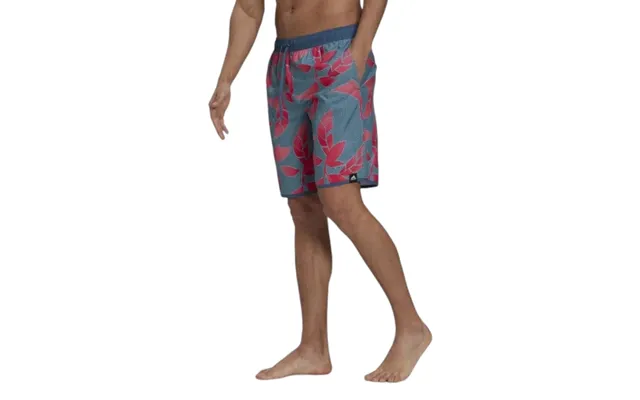 Adidas Classic Length Graphic Swim Shorts - Multi Orbit Indigo