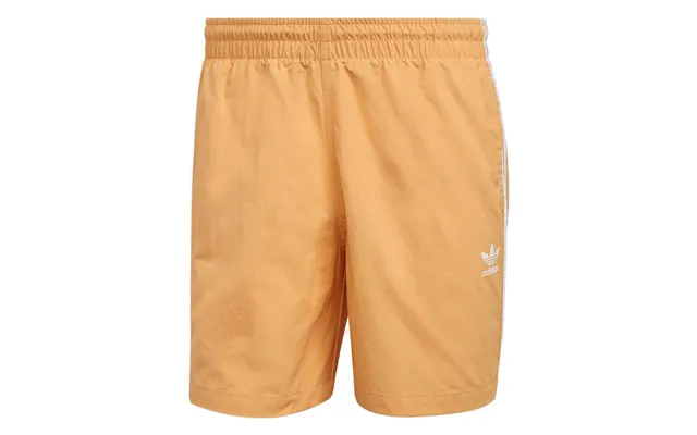 Adidas Originals 3-stripe Swim Shorts - Hazy Orange