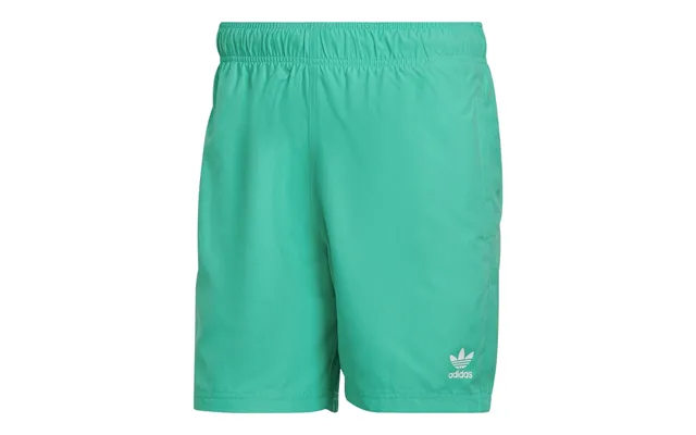 Adidas Originals Adicolor Essentials Trefoil Swim Shorts - Hi-res Green