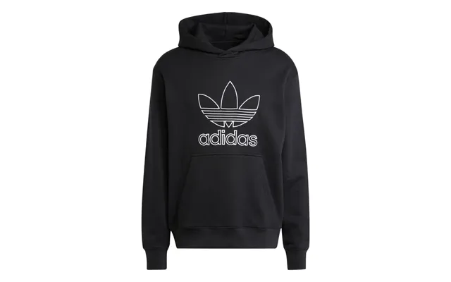 Adidas Originals Men's Adicolor Outline Trefoil Hoodie - Black