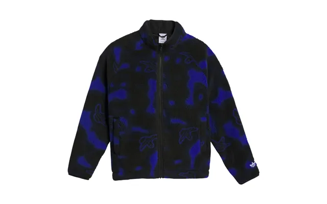 Adidas Originals Men's Shmoofoil Fleece Skateboarding Jacket - Royal Blue Black