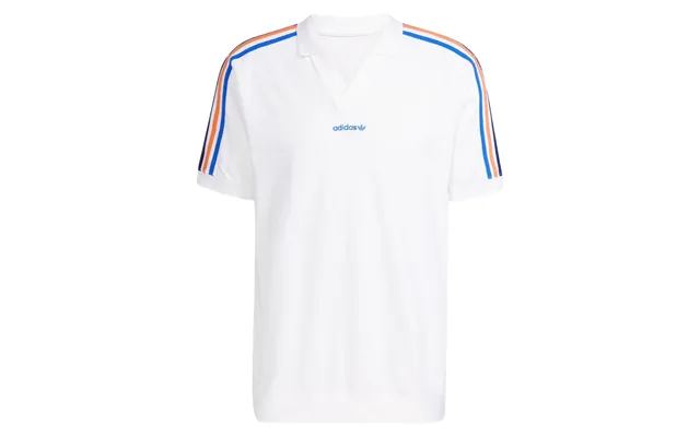 Adidas Originals Men's V-neck Polo Shirt - White