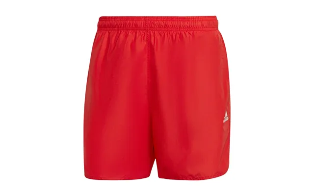 Adidas Solid Clx Swim Shorts - Red White