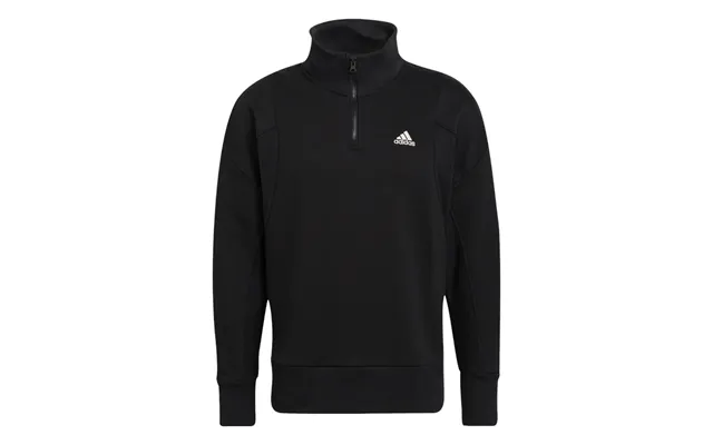 Adidas Studio Lounge Fleece Half-zip Sweatshirt - Black product image
