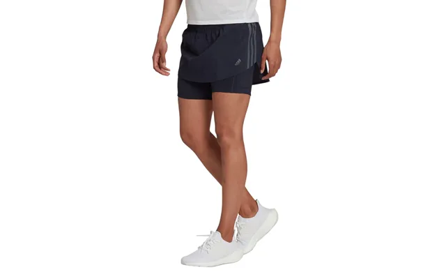Adidas Womens Run Icons 3-stripes Running Skort - Blue