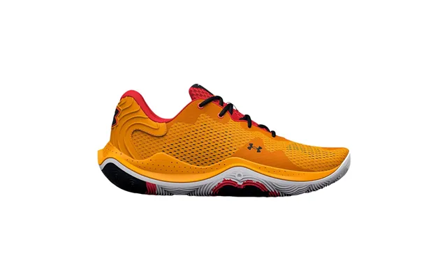 Under Armour Spawn 4 Basketball Shoes - Orange Shock