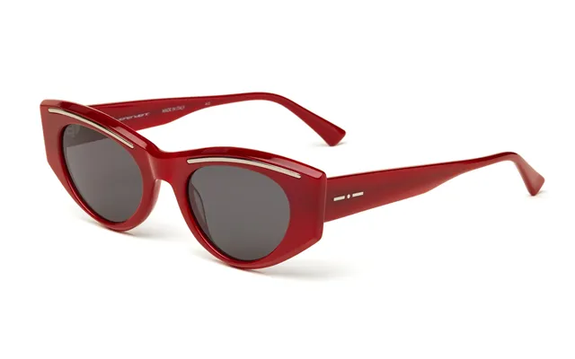 Audrey 0820 057.gls Woman Outlet Sunglasses Acetate Bordeaux Grey Cat Eye Anti-glare