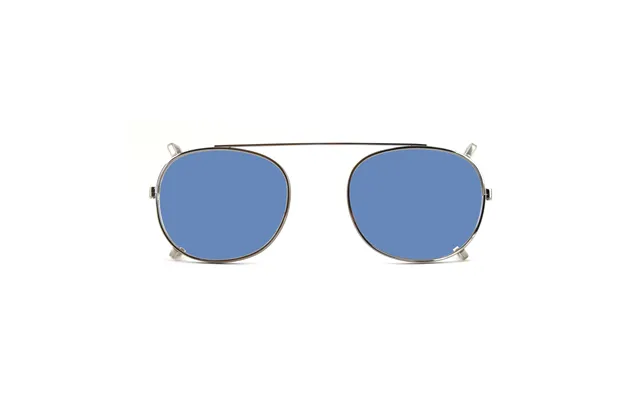 Clip-on 02 Argento Azzurro Polarizzato Per 8004 Stile Moscot Calibro 48mm Unisex Clip-ons Acetate Silver Light Blue Pant