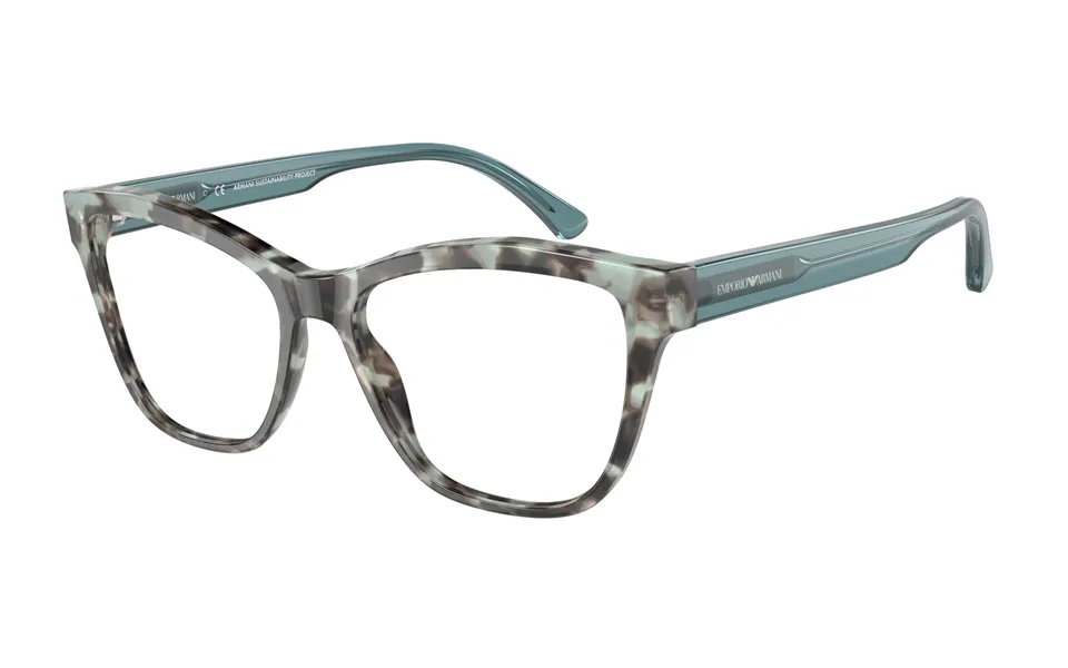 Emporio Armani Woman Emporio Armani Ea3193 5097 Optical Frames Plastic Havana Blue Cat Eye