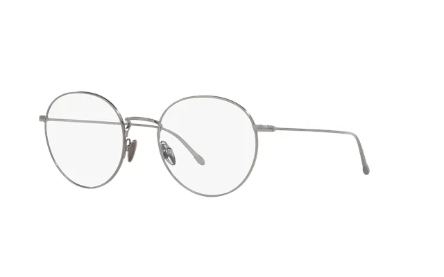Giorgio Armani Ar5095 3010 Man Optical Frames Metal Grey Round Normal
