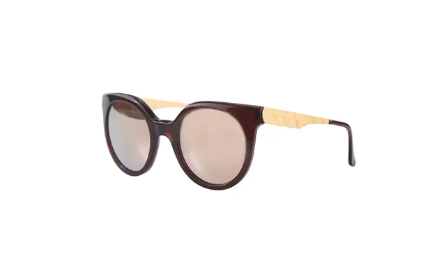 I-light Metal 0801 044.ace Woman Outlet Sunglasses Acetate Brown Brown Round