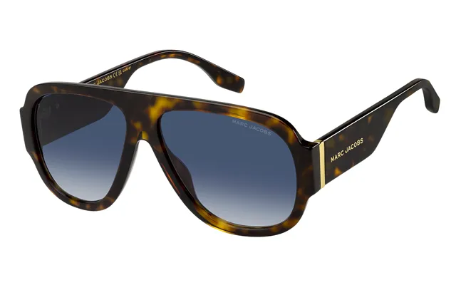 Marc Jacobs Marc 843 S 086 08 Man Sunglasses Acetate Havana Blue Pilot Normal Shaded