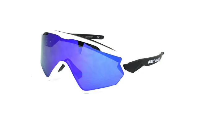 Mascherina Sweet Years Tr528 04 Unisex Outlet Sunglasses Plastic White Blue Mask Normal Flash
