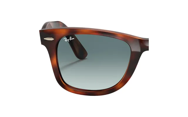 Pair Of Replacement Lenses Ray - Ban Rb4340 Wayfarer Unisex Replacement Lenses Injected Blue Squared Shaded