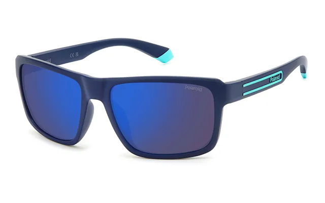 Polaroid Pld 2158 S Fll 5x Man Sunglasses Polycarbonate Blue Blue Geometric Polarized Mirror
