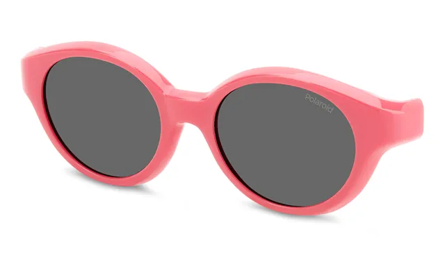 Polaroid Pld K007 Cl-on 35j M9 Kid Clip-ons Plastic Pink Grey Round Polarized