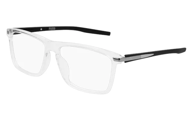 Puma Pu0257o 003 Uomo Montature Da Vista Acetato Cristallo Trasparente Squadrata
