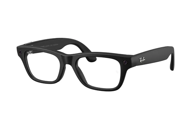 Ray - Ban Rw7001 Ray-ban Meta Gen 2 Blayzer Optics 2077 Unisex Smart Glasses Injected Black Transparent Squared Normal