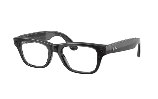 Ray - Ban Rw7001 Ray-ban Meta Gen 2 Blayzer Optics 8526 Unisex Smart Glasses Injected Black Transparent Squared Normal