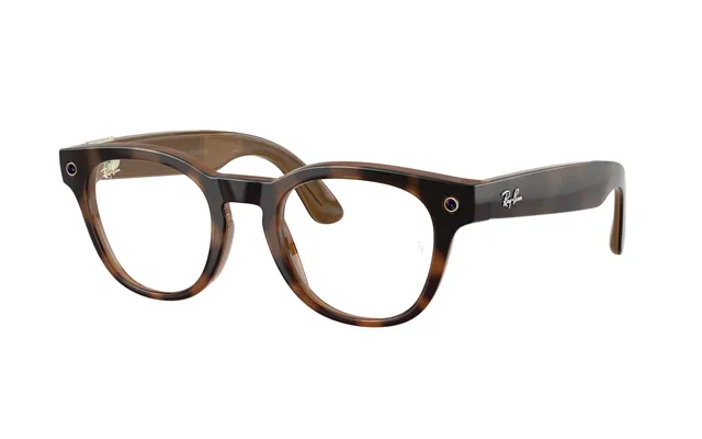 Ray - Ban Rw7002 Ray-ban Meta Gen 2 Scriber Optics 8528 Unisex Smart Glasses Injected Turtle Transparent Pantos Normal