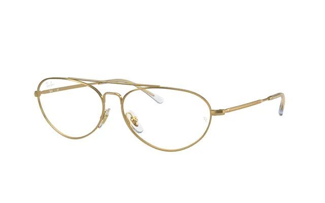 Ray - Ban Rx6454 2500 Unisex Optical Frames Metal Gold Round
