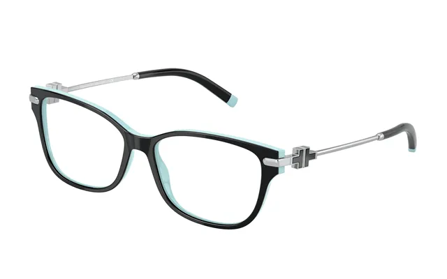 Tiffany Tf2207 8055 Woman Optical Frames Acetate Black Squared Normal