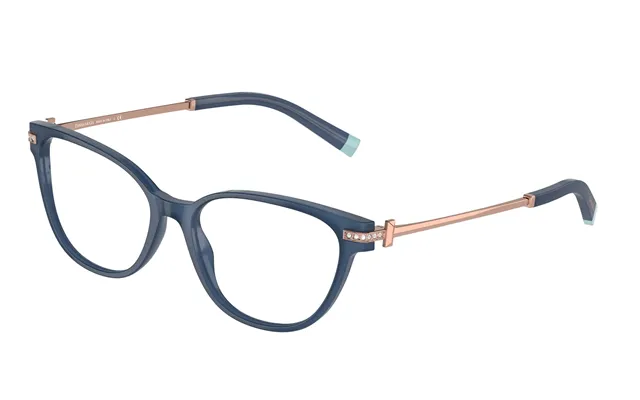 Tiffany Tf2223b 8315 Woman Optical Frames Plastic Blue Cat Eye