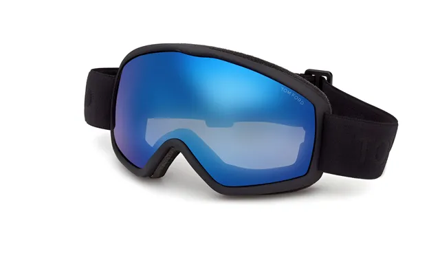 Tom Ford Ft1321 01x Unisex Ski Goggles Injected Black Blue Mask Normal product image