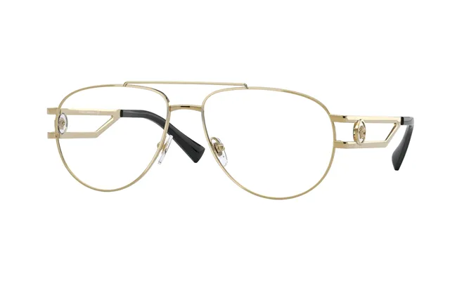 Versace Ve1269 1002 Man Optical Frames Metal Gold Pilot