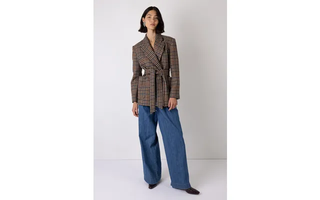 Wilma Check Belted Blazer
