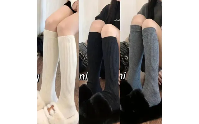 1 Pairs Simple Solid Calf Warm All-match Knee High Socks Women's Stockings & Hosiery product image
