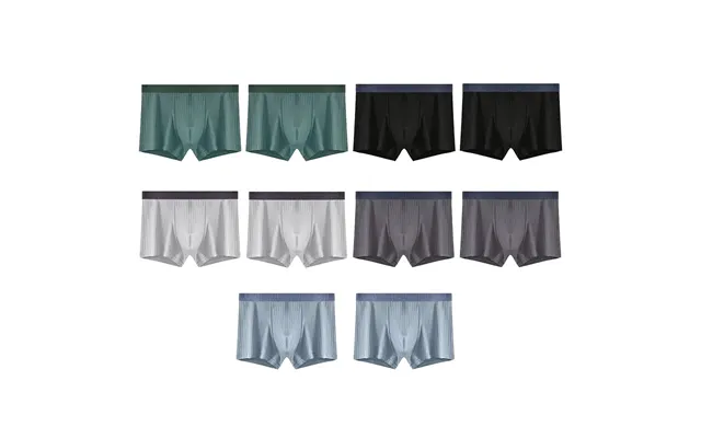 10 Pcs Lot Plus Size Stripe Cotton Boxers Briefs L-4xl Sexy Shorts Character Panties Men Underwear Underpants product image