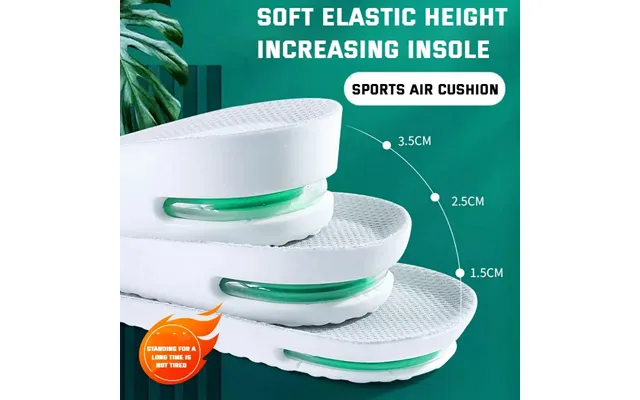 1pair Orthopedic Height Increase Insole For Feet Sports Air Insoles Comfort Plantar Fasciitis Shoes Inserts Shock product image