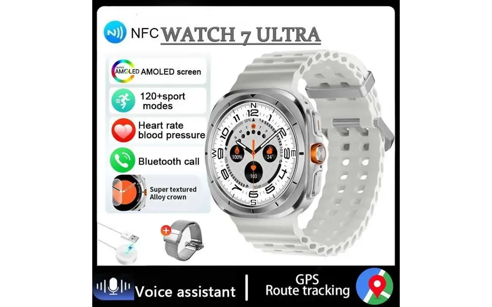 2025 New Ultra Gps Nfc Smart For Samsung Galaxy Compass Temperature Watch Outdoor Sport Men Amoled Upgraded Smartwatch 7