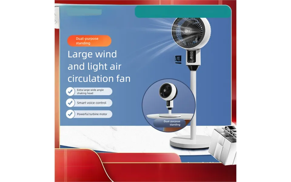 Air Circulator Fan - Voice Control & Remote Ultra Quiet Standing Desk Fan For Home 3d Oscillation 12-speed Adjustable Fl