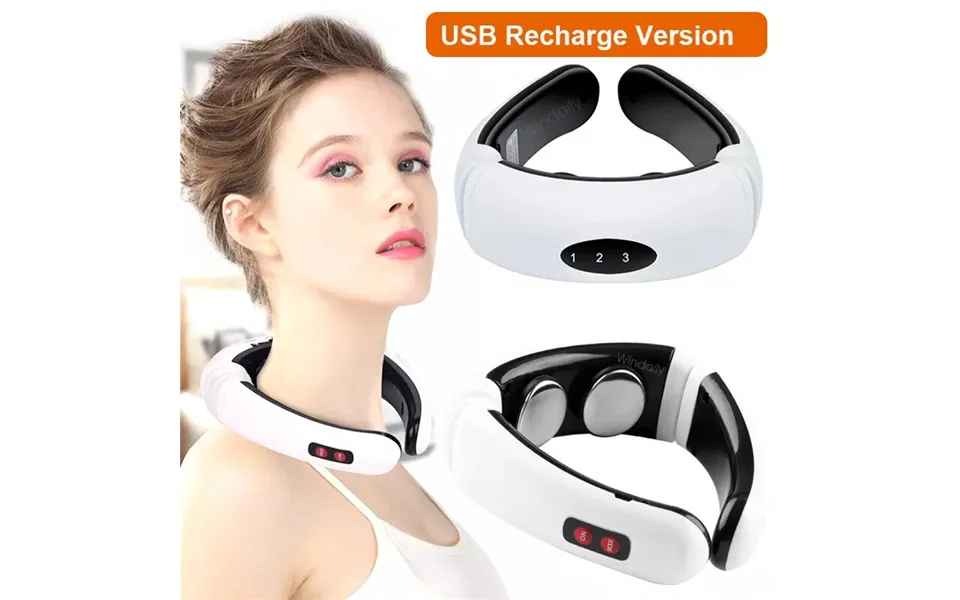 Beauty Care Shop Neck 3d Intelligent Massager Electric Pulse Far Infrared Heating 6 Modes Cervical Back Body Massage Dev