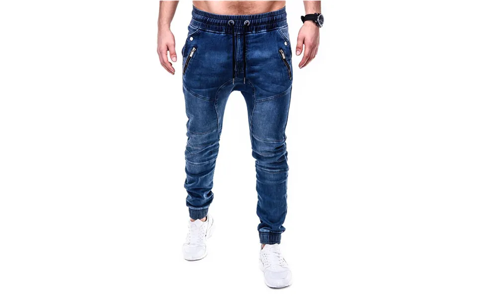 Men's Solid Color Ripped Casual Jeans