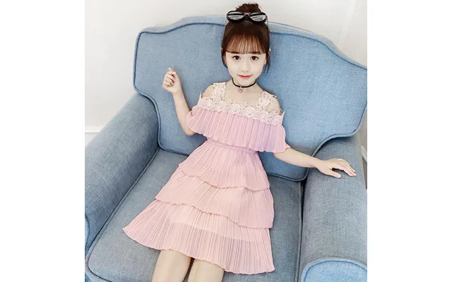 Mother & Kids Girls Korean Summer Dress 2024 New Style Medium And Large Children's Super Fashionable Princess Dress Litt product image