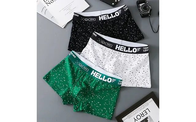 New2024 High-end Men's Underwear Flat Pan Trendy Personalized Cotton Breathable Student Spor Four Corner product image