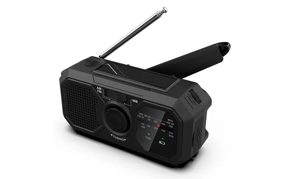 Portable Outdoor Solar Powered Rechargeable 1200mah Wireless Fm Am Radio With Power Bank Flashlight Fm Radio
