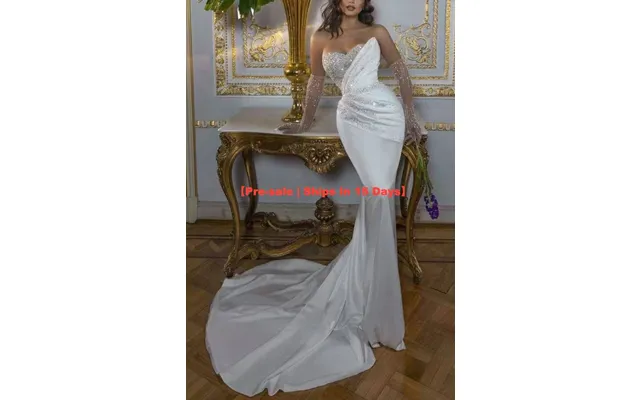 Pre-sale Ships In 15 Days Women's Clothing Tube Top Small Trailing Wedding Dress Sexy Waist Mermaid Tail Show Figure Cat product image