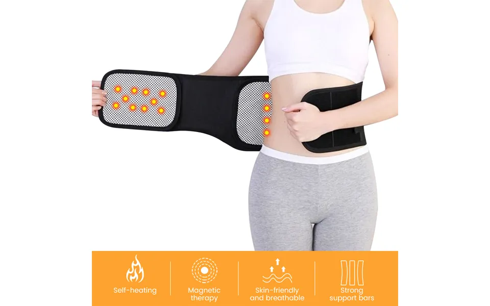 Self-heating Belt Back Waist Posture Corrector Magnetic Therapy Lumbar Support Adjustable Back Brace Double Afterburner 