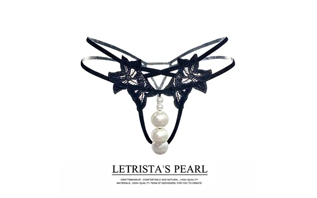 Sexy Panties With Crotch Opening For Inserting Big Pearl Massage T Pants For Outdoor Wear - Large Size product image