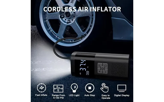 Wireless Air Pump 150psi Portable Electric Tire Inflator For Car Bicycle Motorcycle Air Compressor Injector Bike Accesso product image