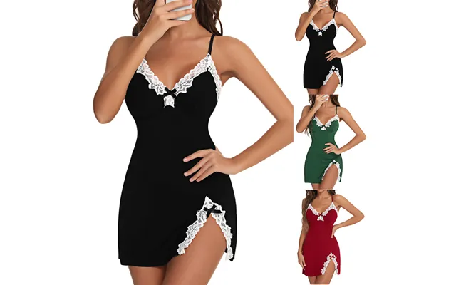 Women's Sexy Lace Sling Pure Desire Gathering Sexy Deep V Temptation Backless Private Room Mood Nightgown product image